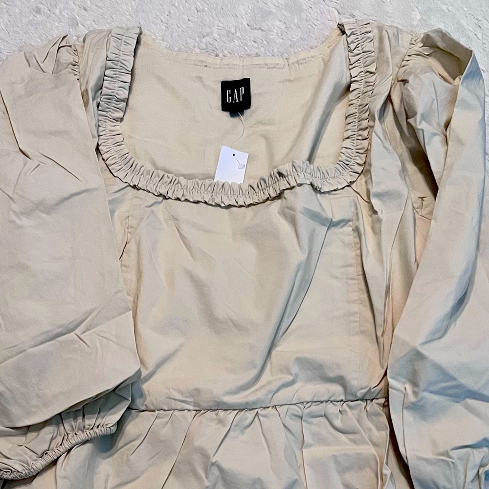 Women GAP dress. Size 14 tall. Beige color. Brand new with tags.